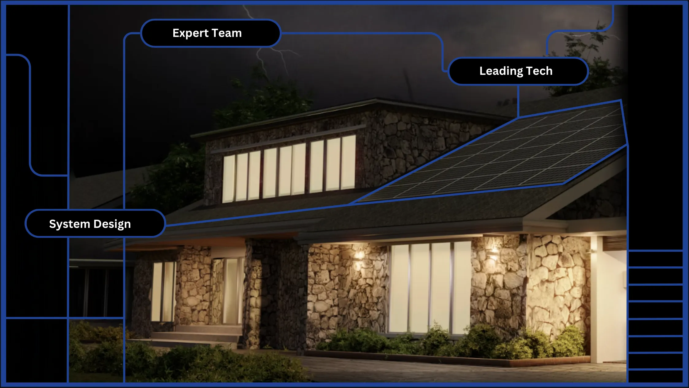 House with solar panels